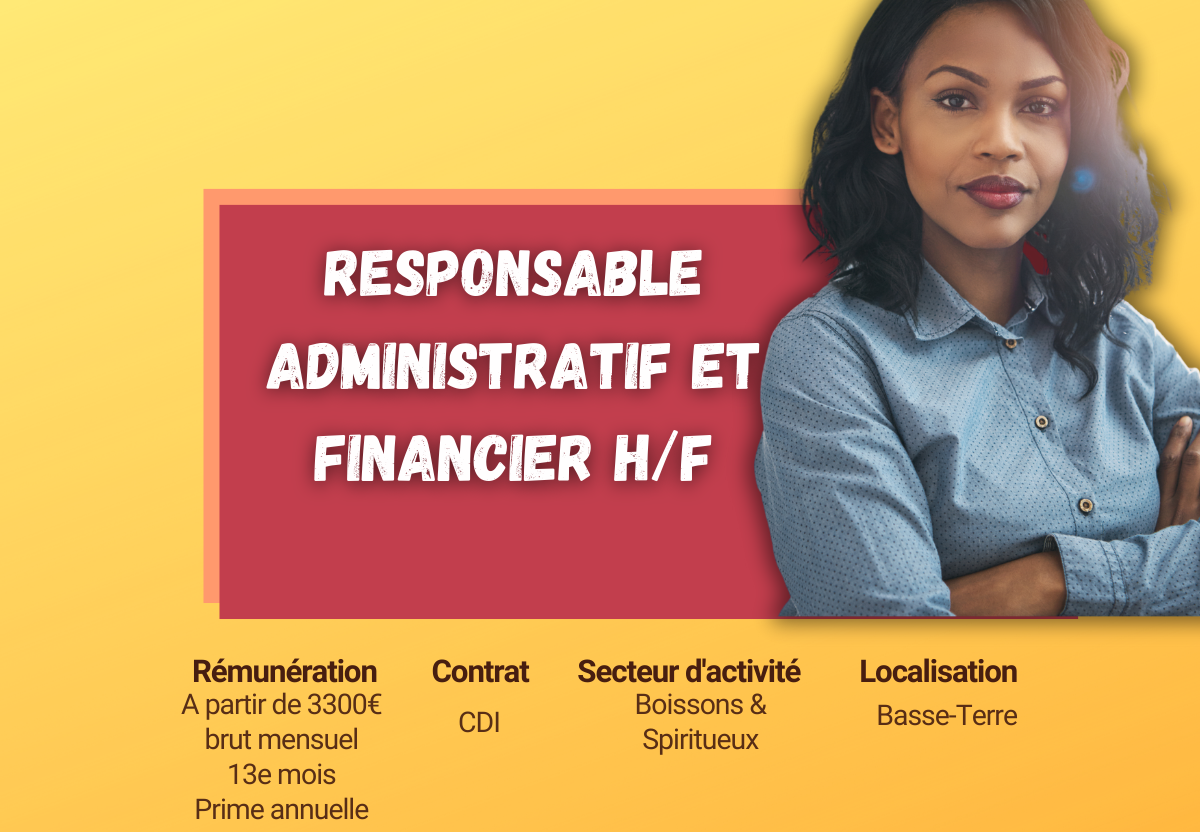 Responsable Administratif et Financier Emploi Guadeloupe