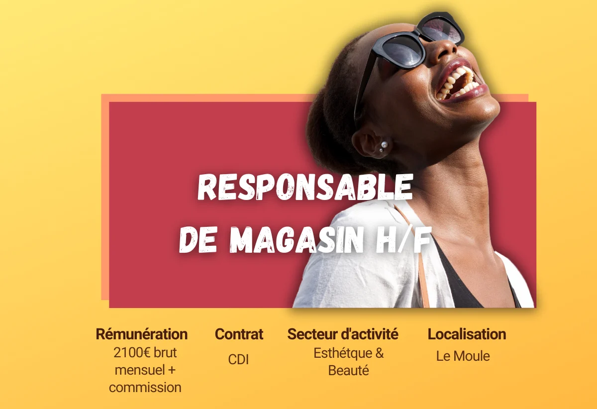 emploi guadeloupe responsable magasin