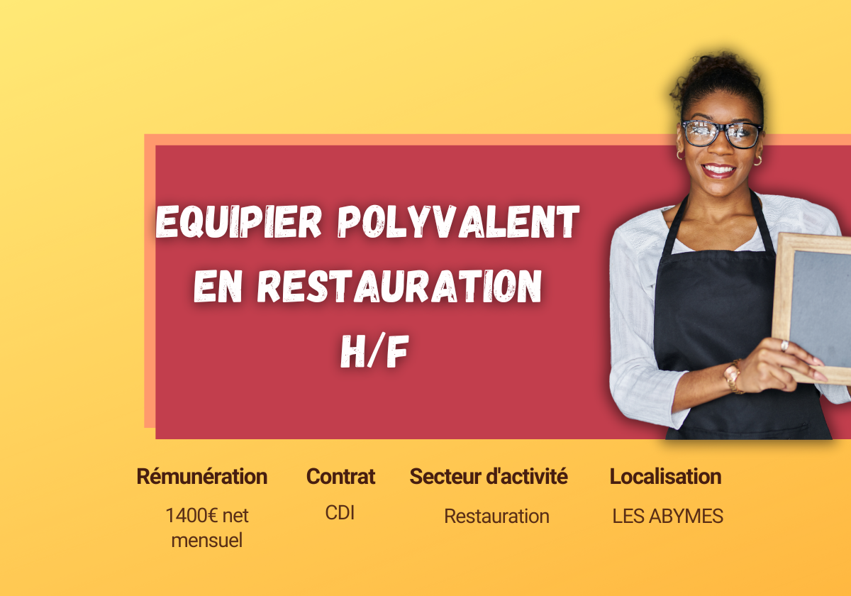 équipier polyvalent emploi guadeloupe