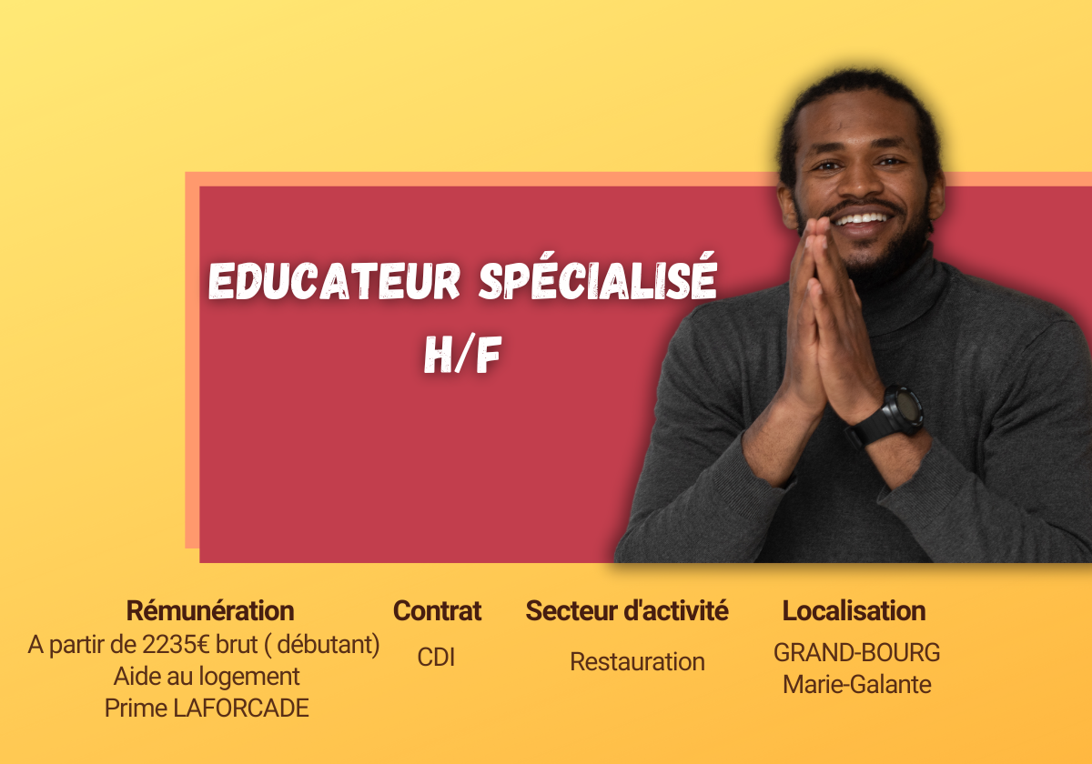 éducateur spécialisé emploi guadeloupe