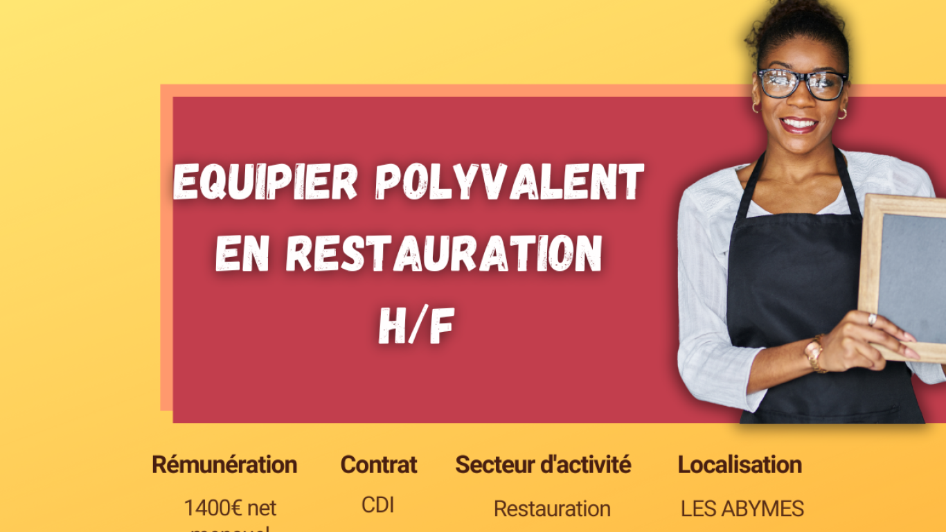 équipier polyvalent emploi guadeloupe