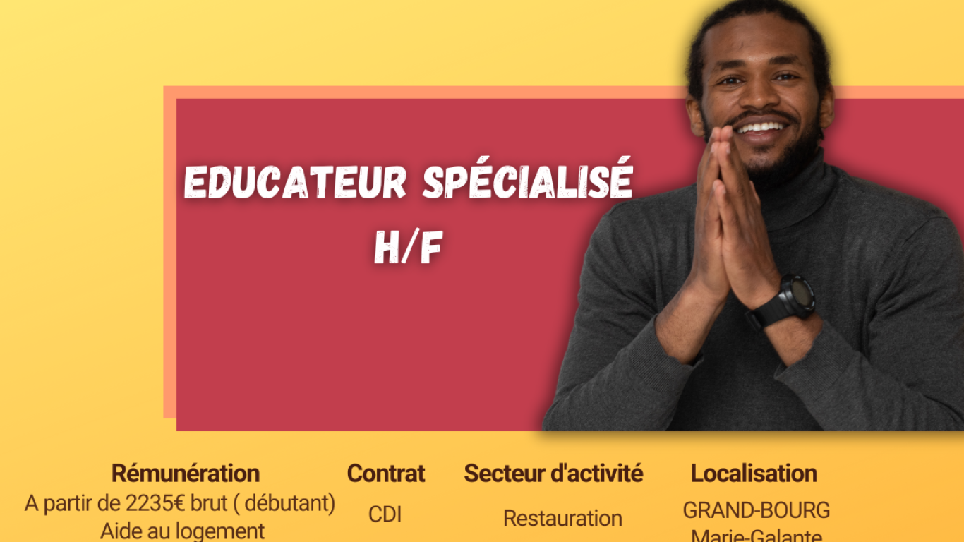 éducateur spécialisé emploi guadeloupe